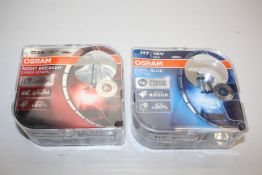 2X BOXED ASSORTED OSRAM CAR LIGHTS TO INCLUDE NIGHT BREAKER D3S & COOL BLUE H7Condition