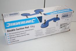 BOXED SILVERLINE DOUBLE SUCTION PAD 70KG Condition ReportAppraisal Available on Request- All Items