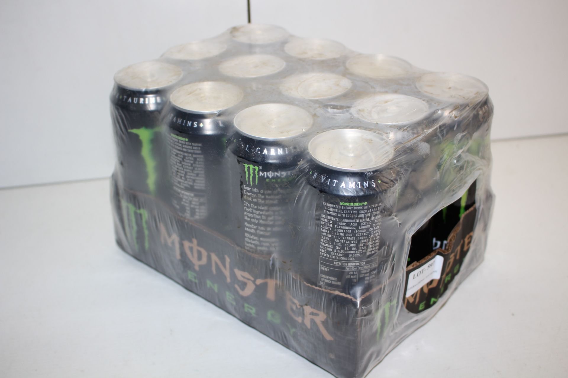 X 12 LARGE CANS OF MONSTER ENERGY DRINKSCondition ReportAppraisal Available on Request- All Items