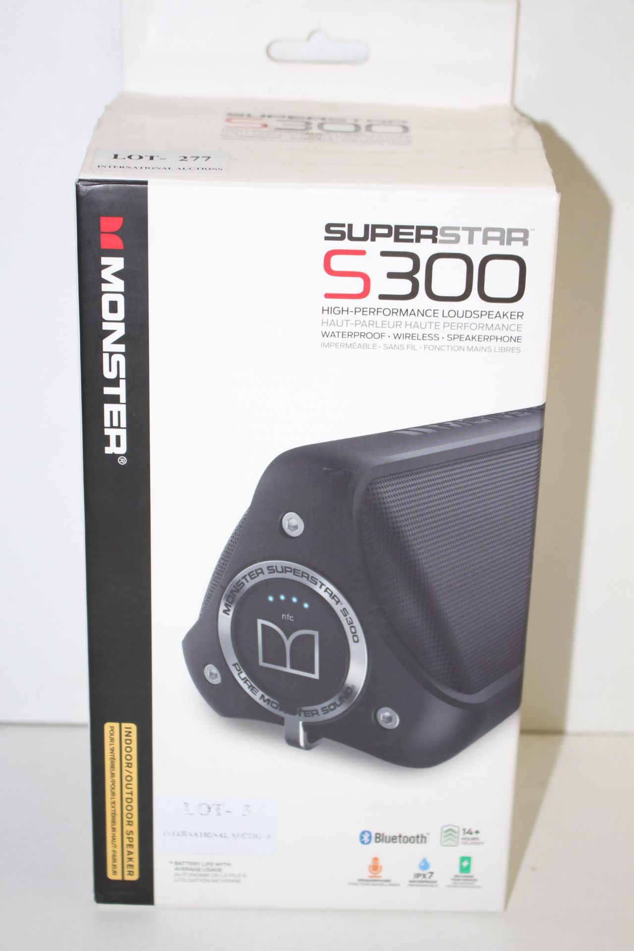 BOXED MONSTER SUPERSTAR S300 HIGH-PERFORMANCE LOUDSPEAKER RRP £89.00Condition ReportAppraisal