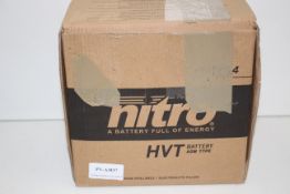 BOXED NITRO HVT BATTERY AGM TYPE 12VCondition ReportAppraisal Available on Request- All Items are