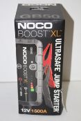 BOXED NOCO BOOST XL ULTRASAFE JUMP STARTER 12V 1500A RRP £185.83Condition ReportAppraisal