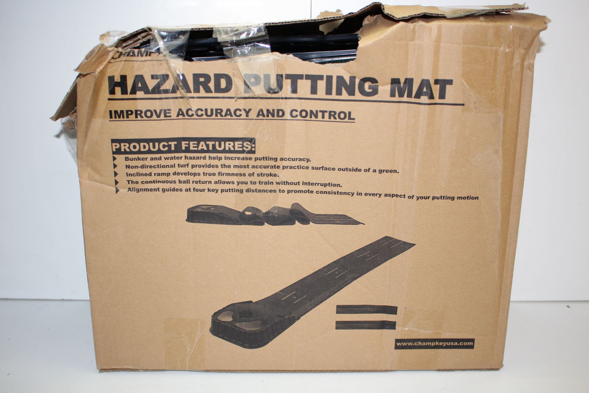 BOXED HAZARD PUTTING MAT Condition ReportAppraisal Available on Request- All Items are Unchecked/