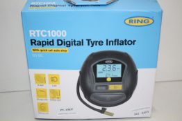BOXED RING RTC1000 RAPID DIGITAL TYRE INFLATOR 12V DC RRP £43.52Condition ReportAppraisal