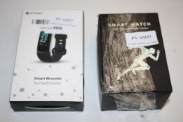 2X BOXED ITEMS TO INCLUDE SMART WATCH & FITFORT ACTIVITY TRACKER Condition ReportAppraisal Available