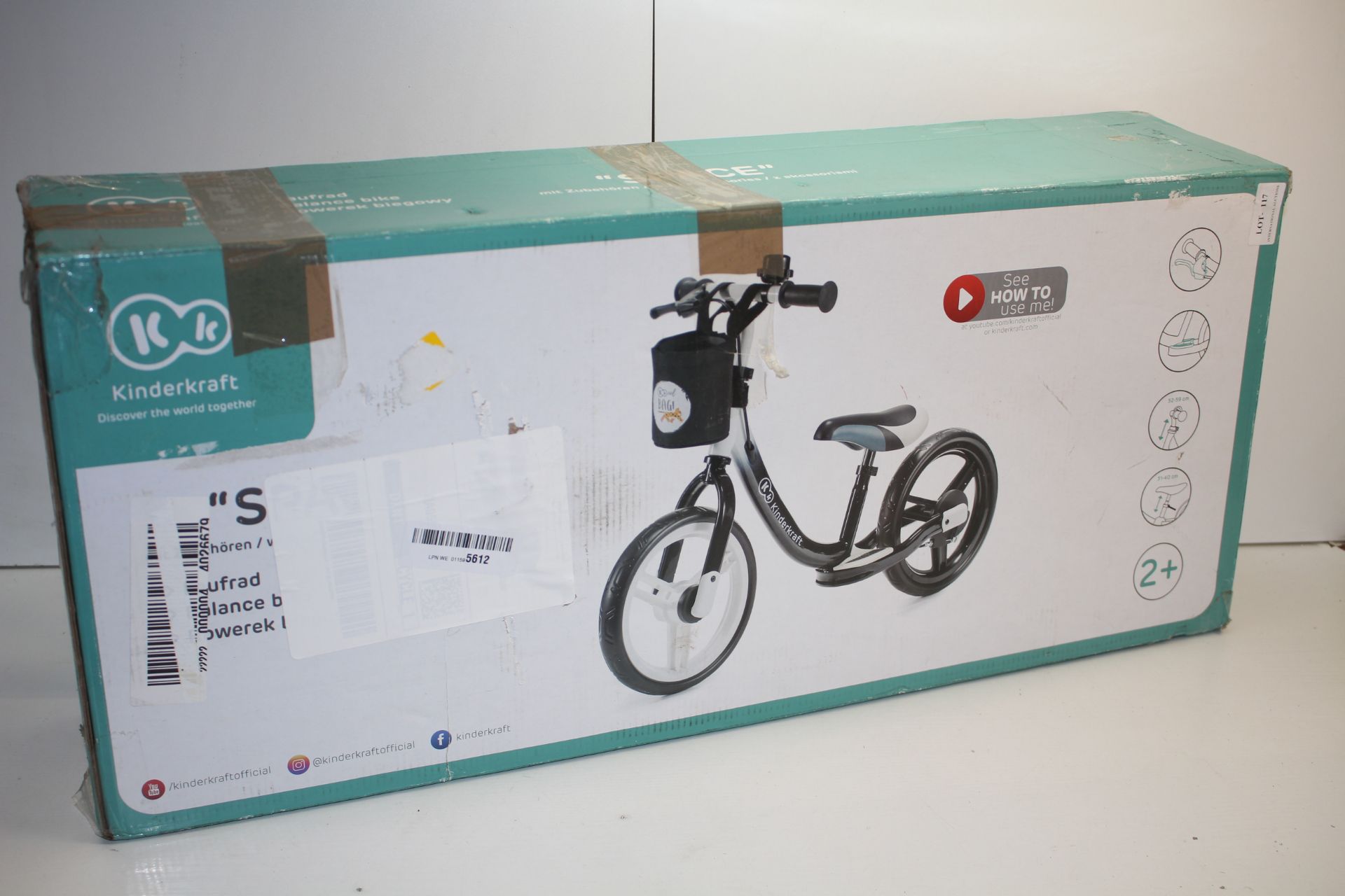 BOXED KINDERKRAFT "SPACE" BALANCE BIKE RRP £44.90Condition ReportAppraisal Available on Request- All - Image 2 of 2