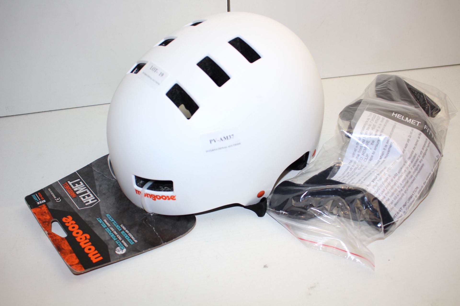 BOXED MONGOOSE MULTI PURPOSE HARDSHELL HELMET LARGE 60-62CM RRP £39.99Condition ReportAppraisal