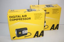 2X BOXED AA DIGITAL AIR COMPRESSOR MODEL: AA5502 RRP £50.00Condition ReportAppraisal Available on
