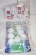 2X ASSORTED ITEMS TO INCLUDE 9X WILSON SQUASH BALLS & PING PONG BALLSCondition ReportAppraisal