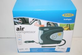 BOXED RING AIR COMPRESSOR ANALOGUE RRP £15.99Condition ReportAppraisal Available on Request- All
