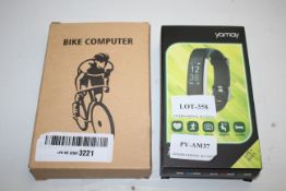 2X BOXED ITEMS TO INCLUDE BIKE COMPUTER & YAMAY FITNESS TRACKER Condition ReportAppraisal