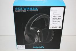 BOXED LOGITECH G533 WIRELESS DTS 7.1 SURROUND SOUND GAMING HEADSET RRP £129.00Condition