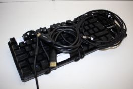 UNBOXED TECKNET KEYBOARD AND ASSORTED CABLES (IMAGE DEPICTS STOCK)Condition ReportAppraisal