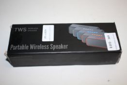 BOXED TWS PORTABLE WIRELESS SPEAKER Condition ReportAppraisal Available on Request- All Items are