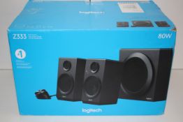 BOXED LOGITECH Z333 BOLD SOUND 80W PC SPEAKERS RRP £59.99Condition ReportAppraisal Available on