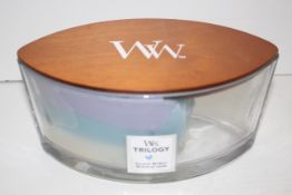 BOXED WW WOODWICK TRILOGY CALMING RETREAT CANDLE RRP £24.79Condition ReportAppraisal Available on