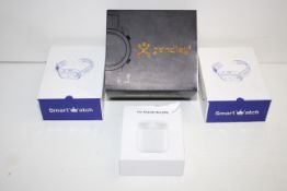 4X ASSORTED BOXED ITEMS TO INCLUDE S,ART WATCHES, AIRPODS & OTHER (IMAGE DEPICTS STOCK)Condition