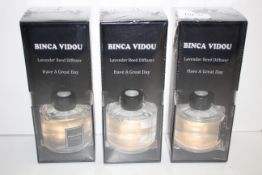 3X BOXED SEALED BINCA VIDOU LAVENDER REED DIFFUSERSCondition ReportAppraisal Available on Request-