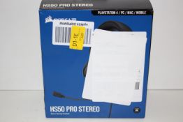 BOXED CORSAIR HS50 PRO STEREO PLAYSTATION STEREO GAMING HEADSET RRP £49.99Condition