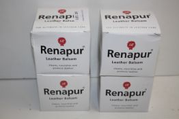 4X BOXED RENAPUR LEATHER BALSAM 125ML POTS Condition ReportAppraisal Available on Request- All Items