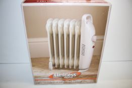 BOXED LIMITLESS ELECTRICAL 7 FIN WHITE OIL FILLED RADIATOR RRP £34.99Condition ReportAppraisal