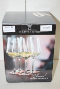 BOXED DARTINGTON CHEERS WHITE WINE GLASSESCondition ReportAppraisal Available on Request- All