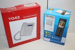 2X BOXED ASSORTED HOME PHONES TO INCLUDE Y043 & FRITZ C5Condition ReportAppraisal Available on