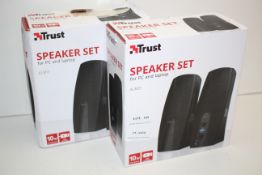 2X BOXED TRUST SPEAKER SET FOR PC LAPTOP ALMO RRP £16.80 EACHCondition ReportAppraisal Available