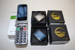 3X ASSORTED BOXED ITEMS TO INCLUDE SMART WATCHES & ARTFONE SENIOR SERIES FLIP-PHONECondition