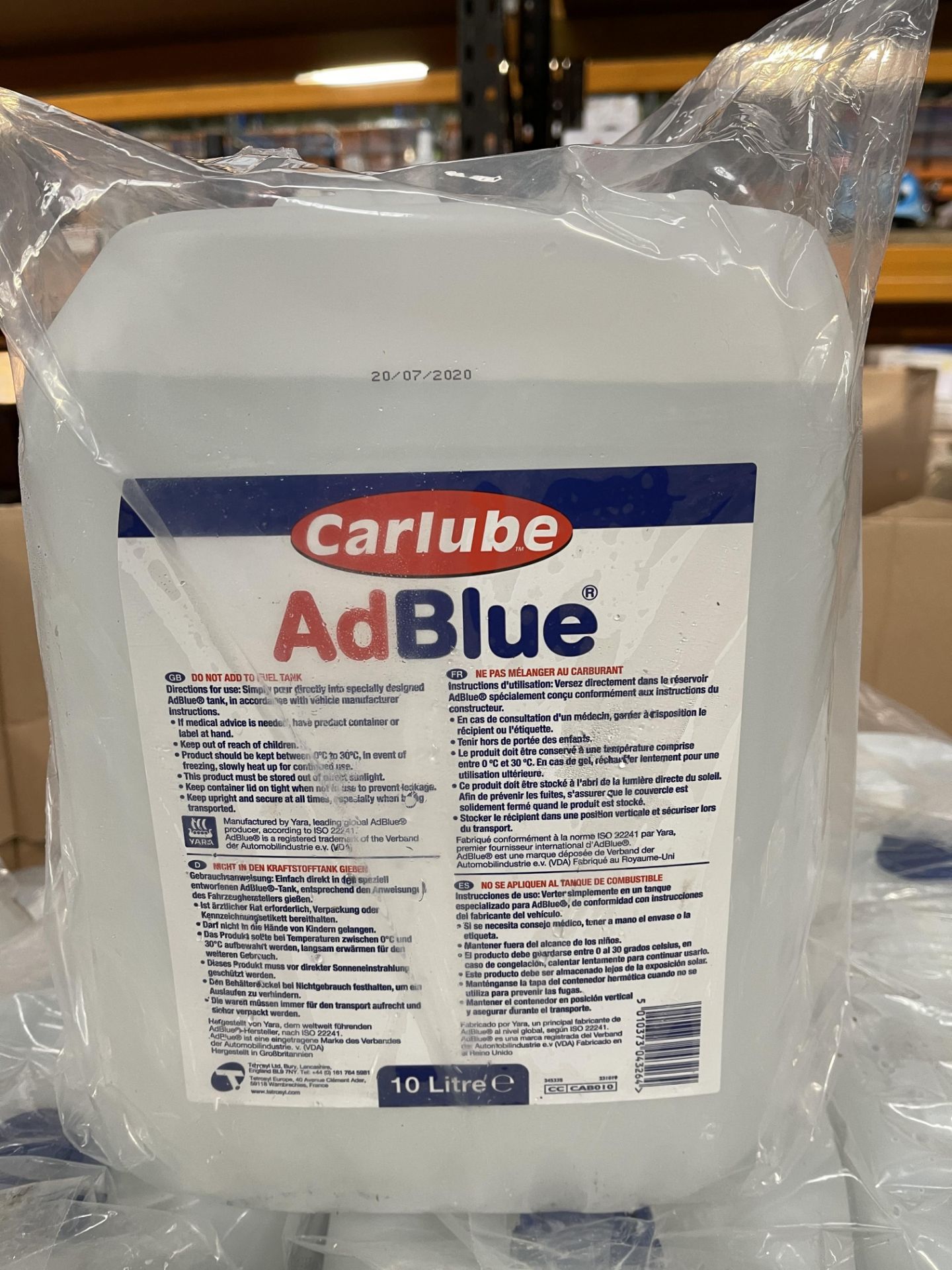 x43 BRAND NEW AD BLUE CAR LUBE, 10 LITRES EACH - Image 2 of 2