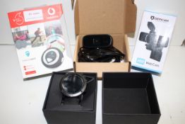 4X ASSORTED BOXED ITEMS TO INCLUDE HD WEBCAM, VODAFONE TRACKSAFE, DERICAM & SMART WATCHCondition