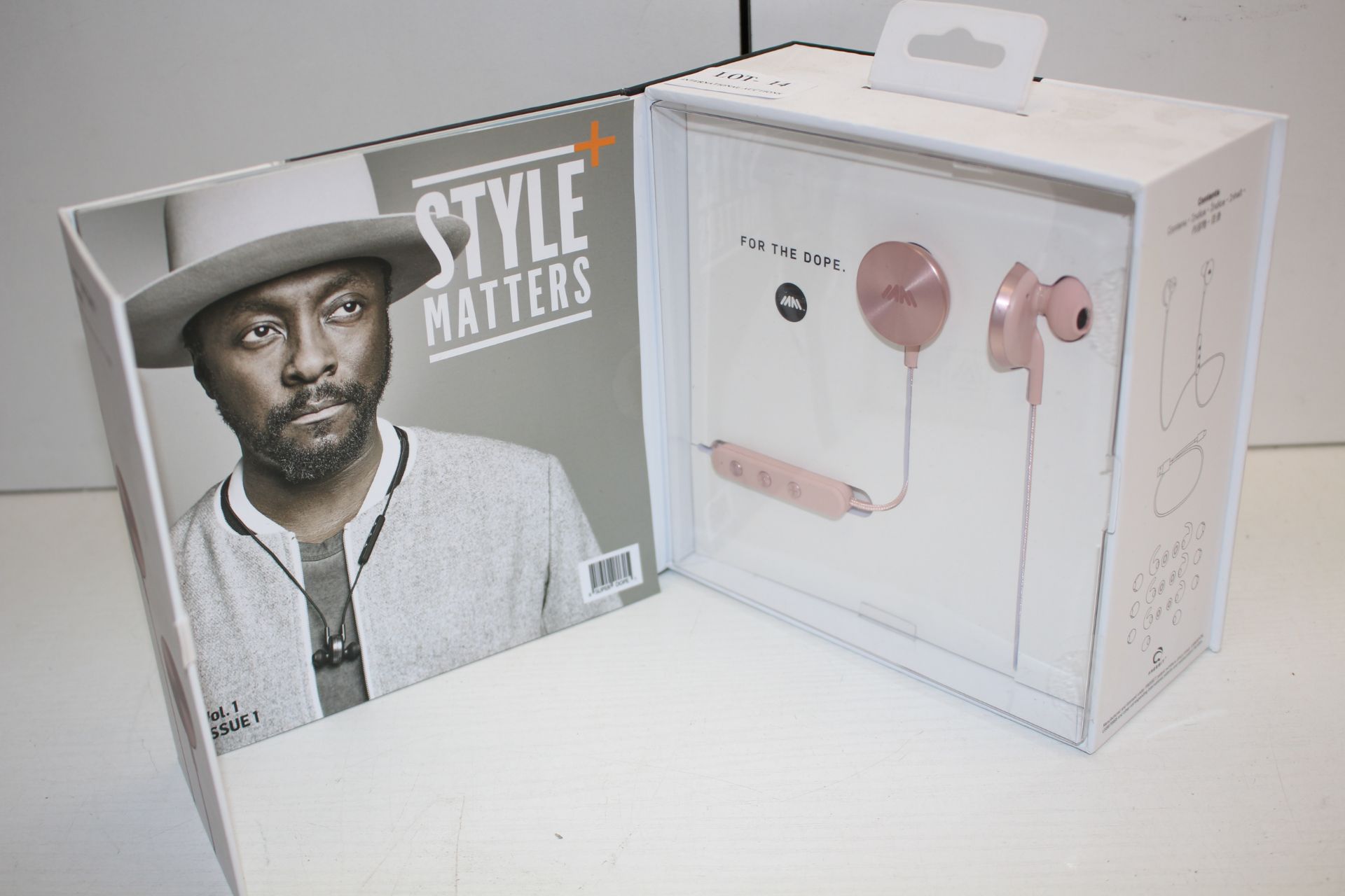 BOXED I.AM+ BUTTONS BLUETOOTH EARPHONES FOR THE DOPE RRP £169.99Condition ReportAppraisal