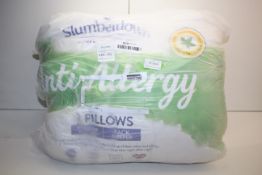 BAGGED SLUMBERDOWN ANTI ALLERGY PILLOWS RRP £19.99Condition ReportAppraisal Available on Request-