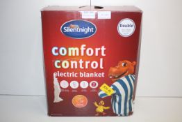 BOXED SILENTNIGHT COMFORT CONTROL ELECTRIC BLANKET DOUBLE RRP £39.95Condition ReportAppraisal