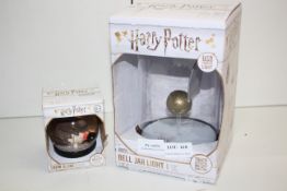 2X BOXED ASSORTED HARRY POTTER ITEMS TO INCLUDE BELL JAR LIGHT & OTHER (IMAGE DEPICTS STOCK)
