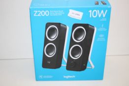 BOXED LOGITECH Z200 RICH STEREO SOUND 10W COMPUTER SPEAKERS RRP £26.00Condition ReportAppraisal