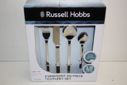 BOXED RUSSELL HOBBS VERMONT 20 PIECE CUTLERY SET RRP £19.59Condition ReportAppraisal Available on