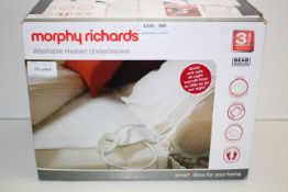 BOXED MORPHY RICHARDS WASHABLE HEATED UNDERBLANKET RRP £24.99Condition ReportAppraisal Available