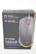 BOXED OVERSTEEL RADIUM RGB GAMING MOUSE RRP £29.99Condition ReportAppraisal Available on Request-