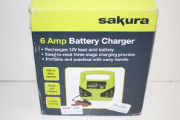 BOXED SAKURRA 6 AMP BATTERY CHARGER RRP £38.99Condition ReportAppraisal Available on Request- All