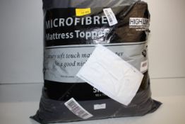 BAGGED HIGH LIVING MICROFIBRE MATTRESS TOPPER Condition ReportAppraisal Available on Request- All