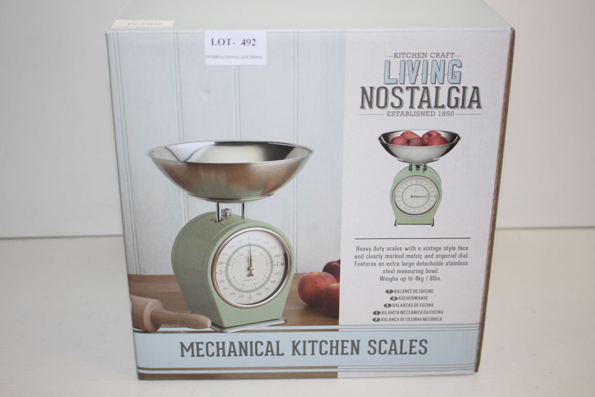 BOXED KITCHEN CRAFT LIVING NOSTALGIA MECHANICAL KITCHEN SCALES RRP £24.88Condition ReportAppraisal