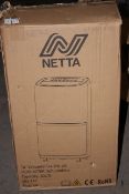 BOXED NETTA SA DEHUMIDIFIER 20L UK RRP £99.00Condition ReportAppraisal Available on Request- All