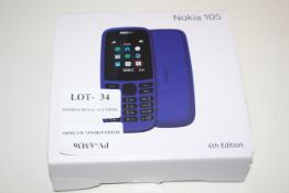 BOXED NOKIA 105 4TH EDITION MOBILE PHONE RRP £17.95Condition ReportAppraisal Available on Request-