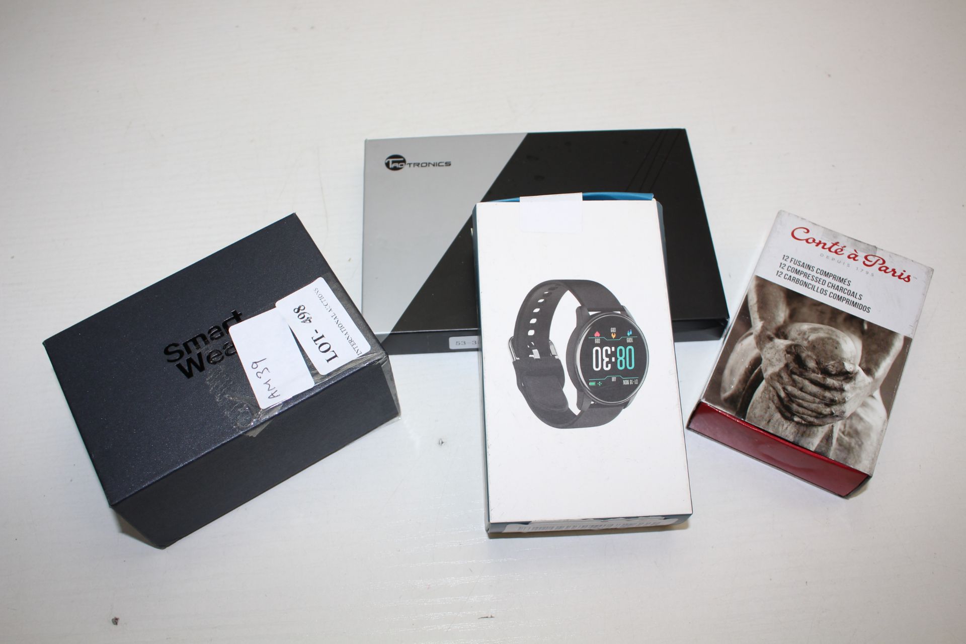 4X ASSORTED BOXED ITEMS TO INCLUDE SMART WATCHES & OTHER (IMAGE DEPICTS STOCK)Condition