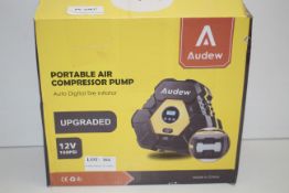 BOXED AUDEW PORTABLE AIR COMPRESSOR PUMP 12V RRP £21.67Condition ReportAppraisal Available on