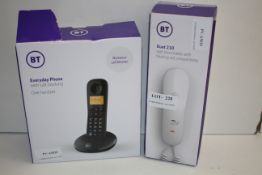 2X ASSORTED BOXED BT PHONES TO INCLUDE EVERYDAY PHONE & DUET 210Condition ReportAppraisal
