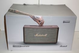 BOXED MARSHALL STANMORE BLUETOOTH COMPACT STEREO SPEAKER RRP £430.99Condition ReportAppraisal