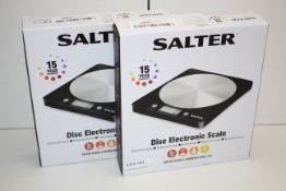2X BOXED SALTER DISC ELECTRONIC SCALE COMBINED RRP £34.00Condition ReportAppraisal Available on