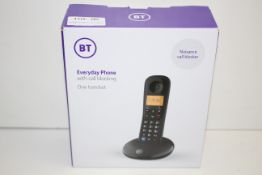 BOXED BT EVERYDAY PHONE WITH CALL BLOCKING ONEHANDSET RRP £18.00Condition ReportAppraisal